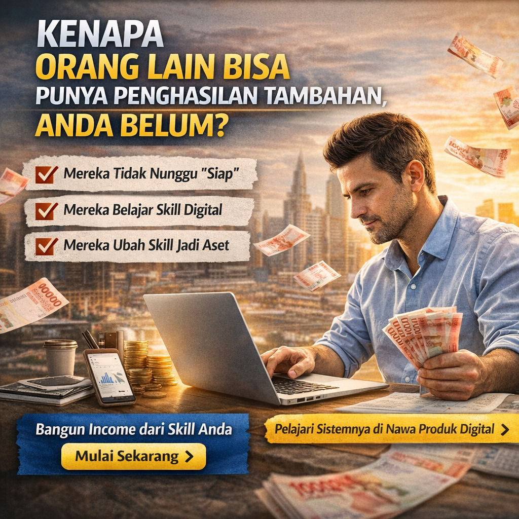 Kenapa Orang Lain Bisa Punya Penghasilan Tambahan, Anda Belum?