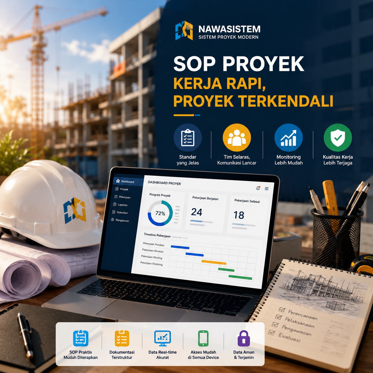 Cara Membuat SOP Proyek Konstruksi yang Rapi dan Mudah Diterapkan