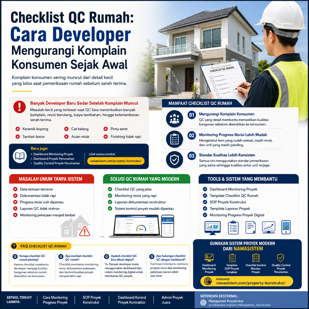 Checklist QC Rumah: Cara Developer Mengurangi Komplain Konsumen Sejak Awal
