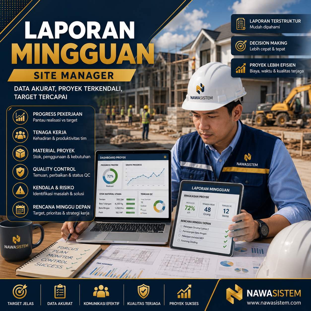 Cara Membuat Laporan Mingguan Site Manager Proyek