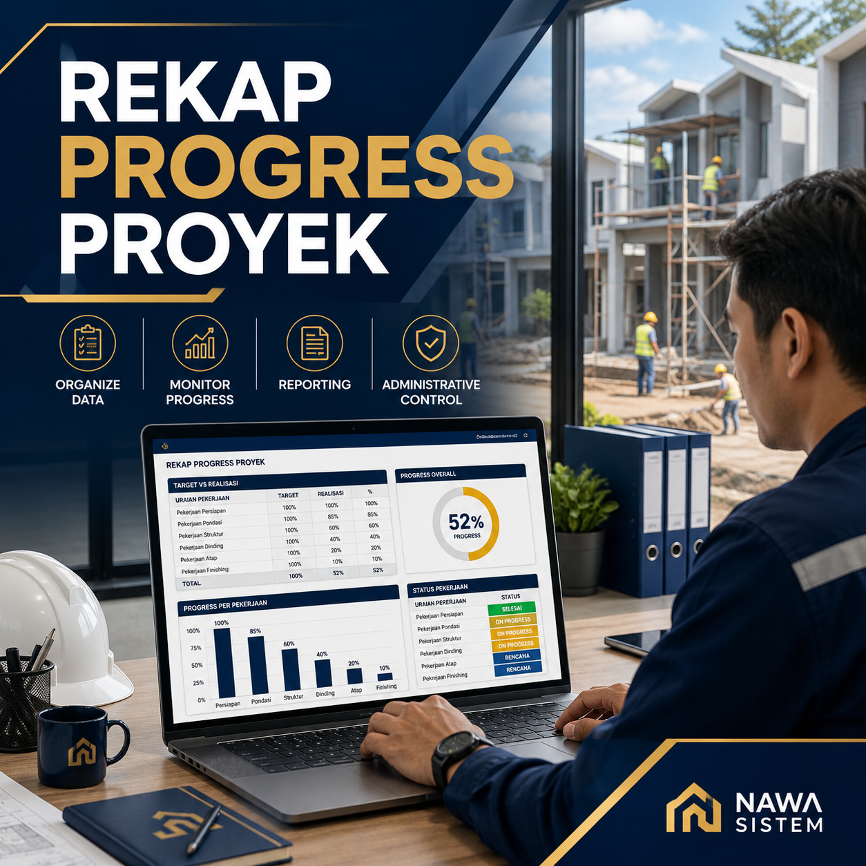 Cara Membuat Rekap Progress Proyek agar Monitoring Lebih Rapi