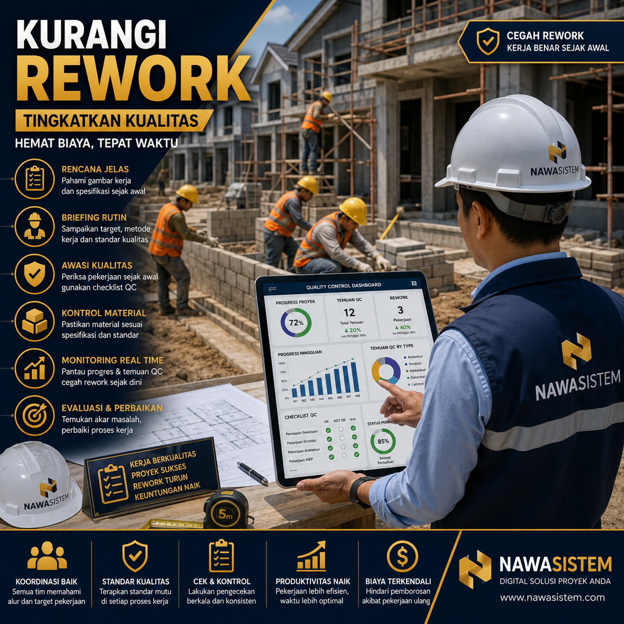 Cara Mengurangi Rework di Proyek Konstruksi agar Proyek Lebih Efisien