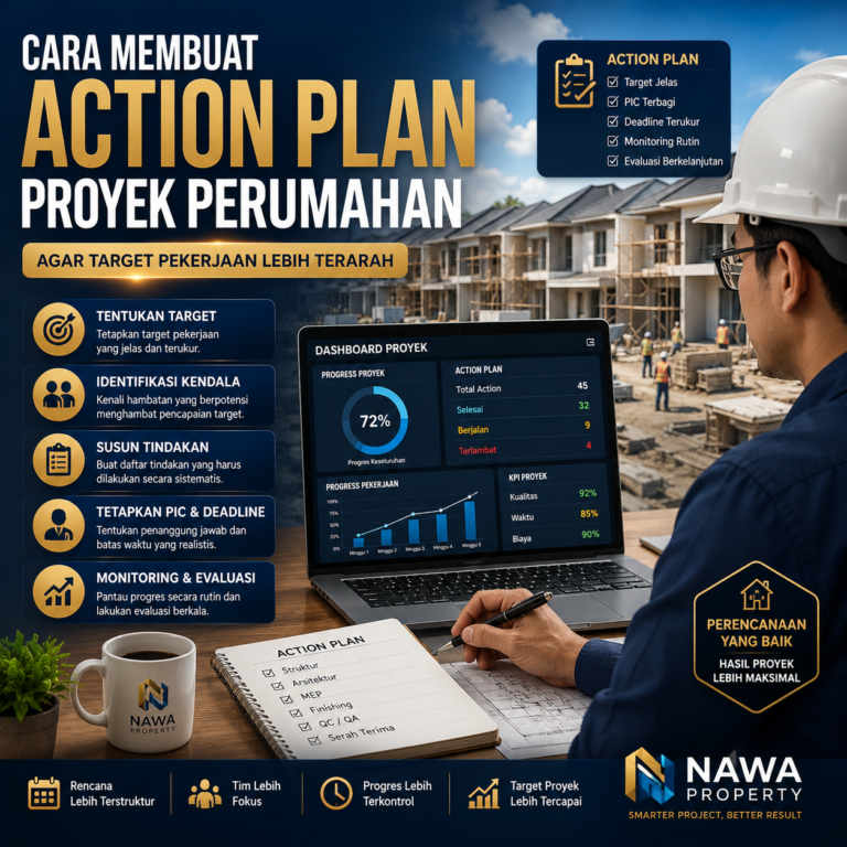 Cara Membuat Action Plan Proyek Perumahan agar Target Pekerjaan Lebih Terarah