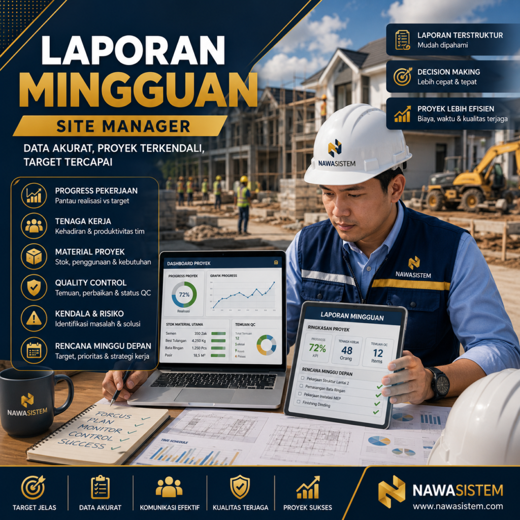 Cara Membuat Laporan Mingguan Site Manager Proyek