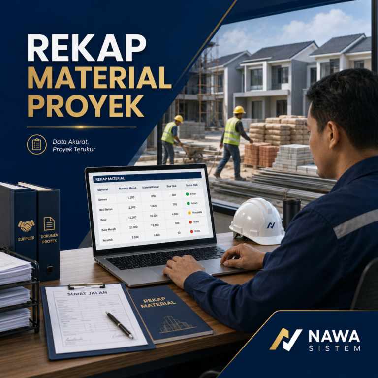 Cara Membuat Rekap Material Proyek agar Data Lebih Rapi