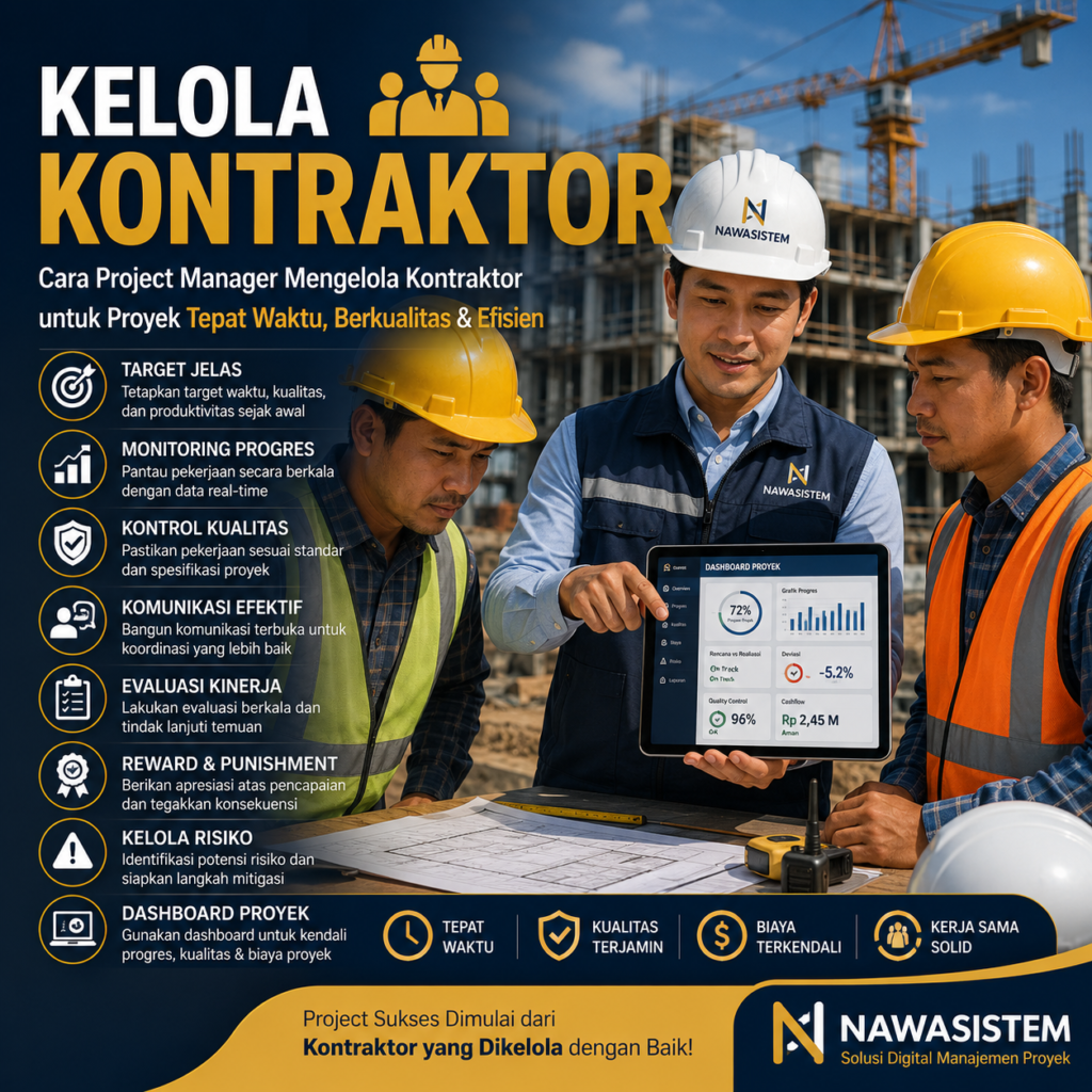 Cara Project Manager Mengelola Kontraktor Strategi Efektif agar Proyek Tepat Waktu dan Berkualitas