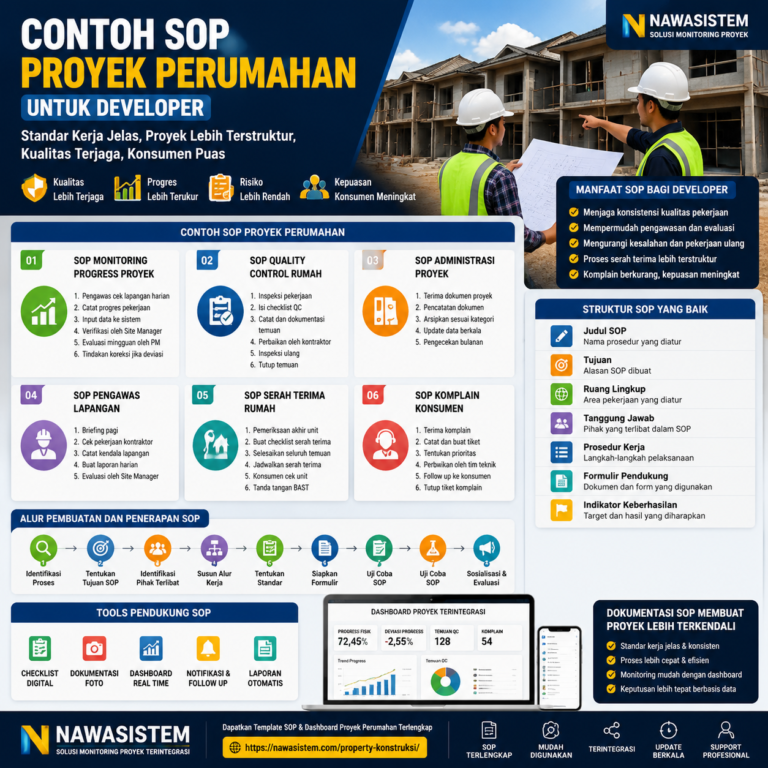 Contoh SOP Proyek Perumahan untuk Developer: Panduan Praktis Membangun Sistem Kerja yang Terstruktur