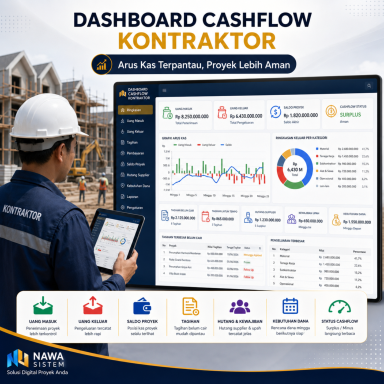 Dashboard Cashflow Kontraktor