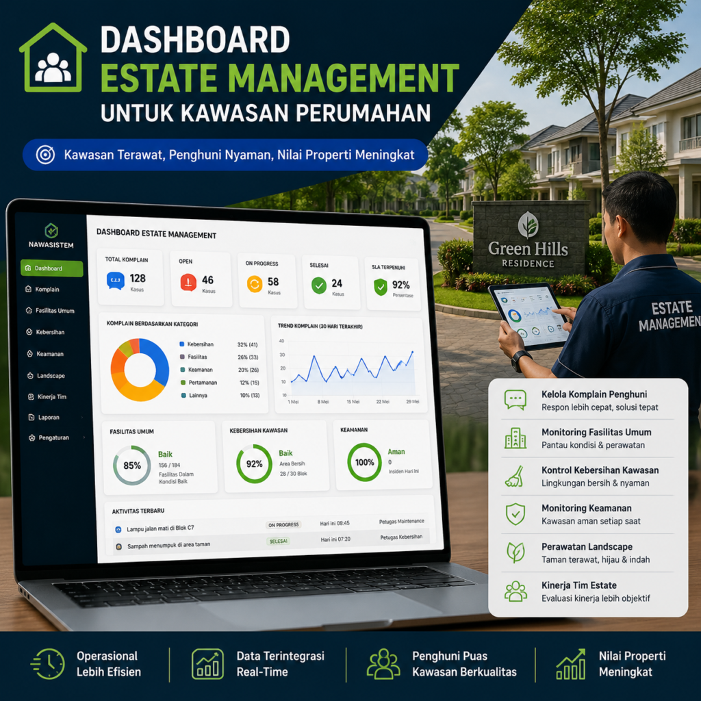 Dashboard Estate Management untuk Kawasan Perumahan