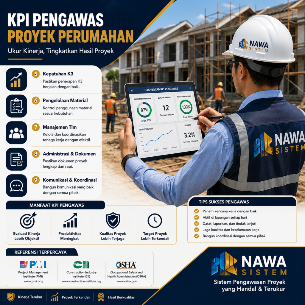 KPI Pengawas Proyek Perumahan untuk Mengukur Kinerja Lapangan