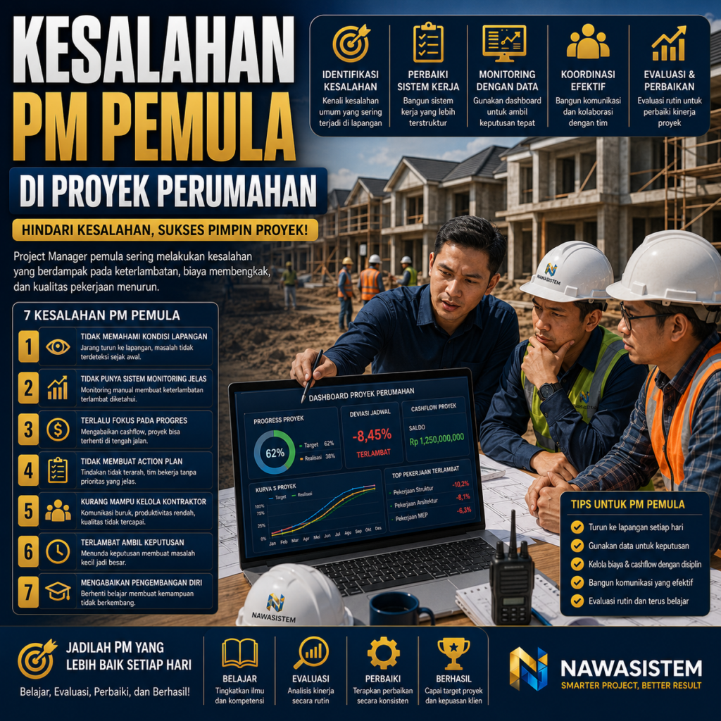 Kesalahan Project Manager Pemula di Proyek Perumahan yang Harus Dihindari