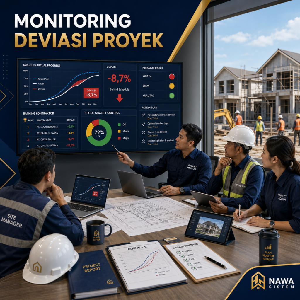 Monitoring Deviasi Proyek agar Keterlambatan Lebih Cepat Terkendali