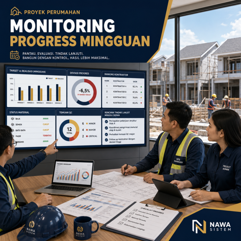 Monitoring Progress Mingguan Proyek agar Target Lebih Terkendali
