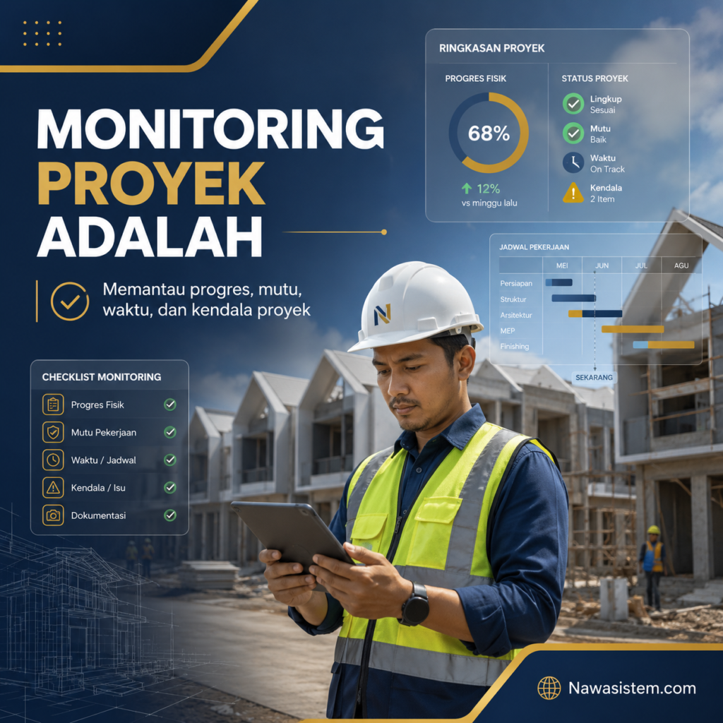 Monitoring Proyek Adalah Pengertian, Fungsi, dan Cara Mengontrol Proyek agar Tidak Terlambat