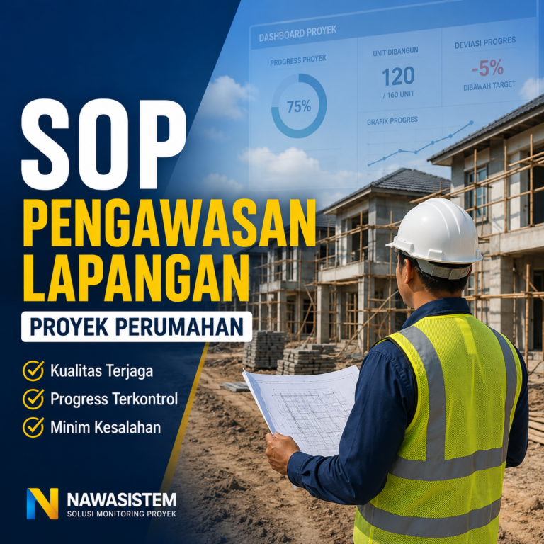 SOP Pengawasan Lapangan Proyek Perumahan Panduan Lengkap Agar Proyek Lebih Terkontrol dan Berkualitas