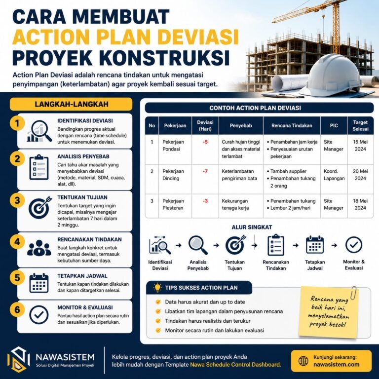 Cara Membuat Action Plan Deviasi Progres Proyek